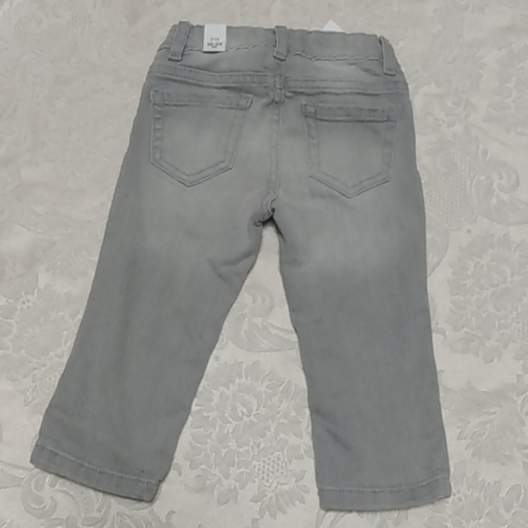 NWT Children's Place Gray Stretch Denim Jeans size 18-24m - Picture 3 of 3
